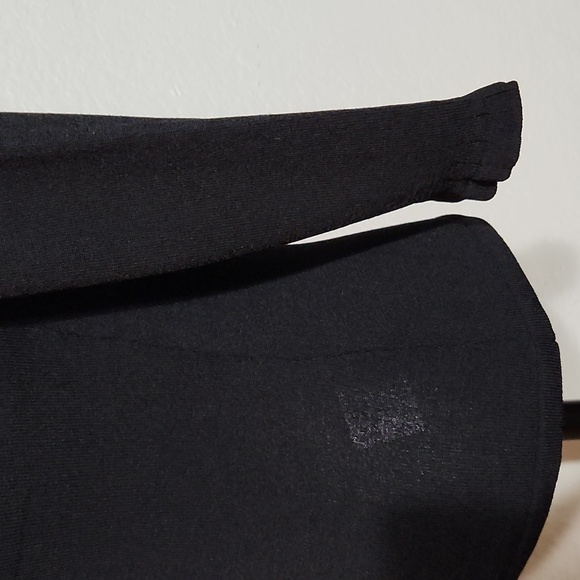 Classiques Entier Black V-Neck Flower Design Qtr. Sleeve Sweater Sz. XS - Picture 4 of 8